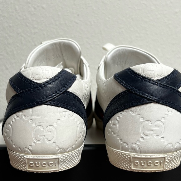 GUCCI monogram trainer sneakers white EU 36 1/2 - Picture 6 of 8